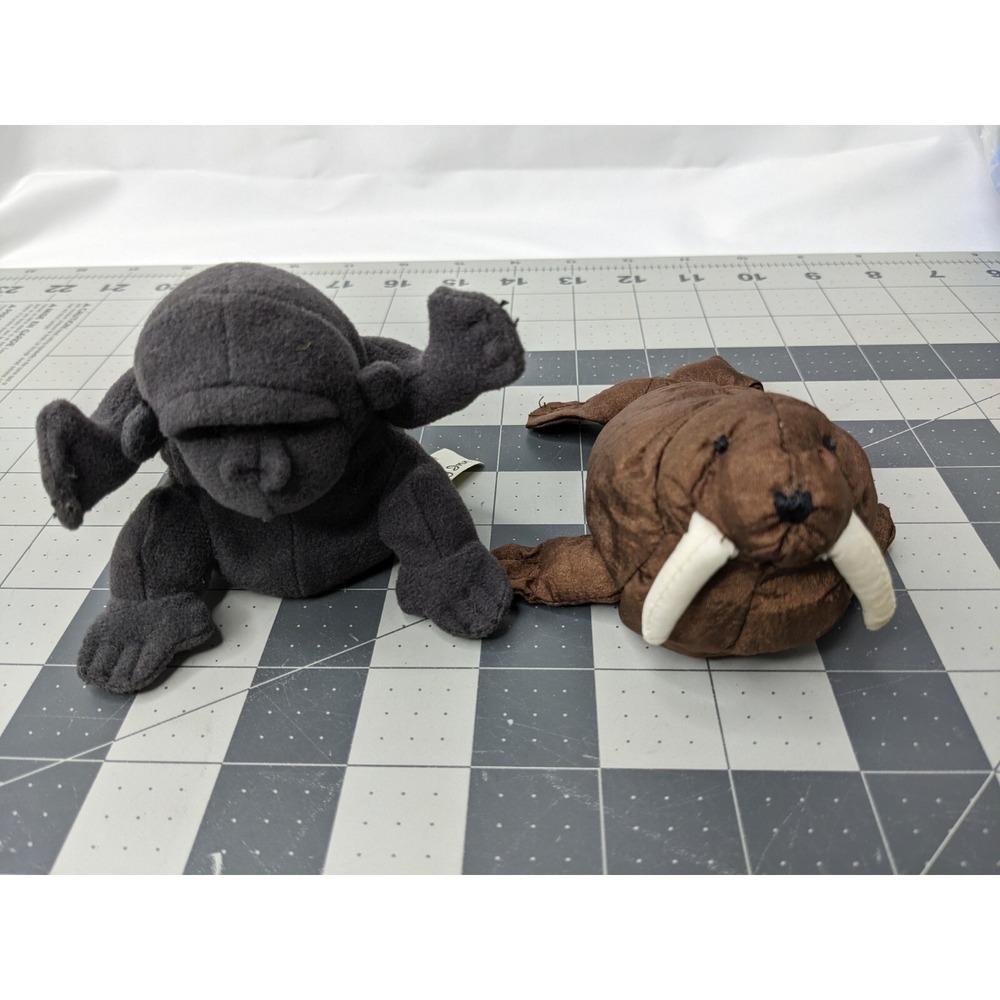Holiday Inn Mini‎ Plush Walrus Gorilla Lot 1998 1999 Stuffed Animal Toy